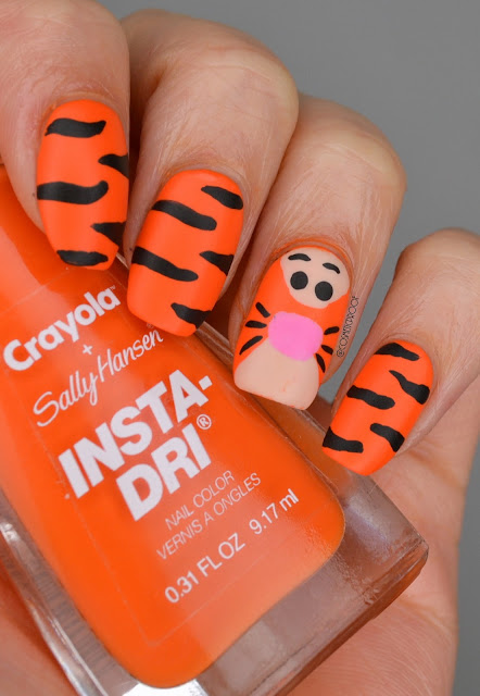 Tigger Nail Art