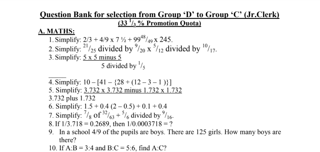 Download PDF For ECR apprentice previous year question paper 