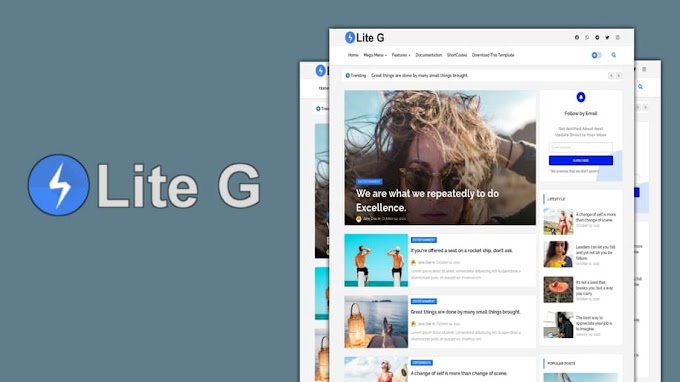 LiteG - Light & Minimal Blogger Template