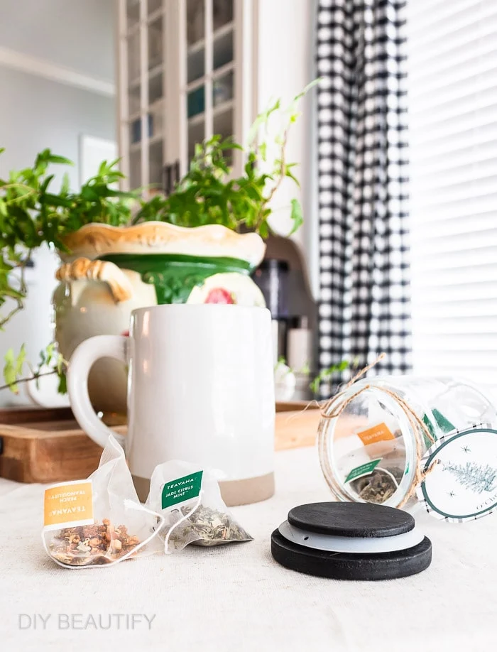 teabags in jar