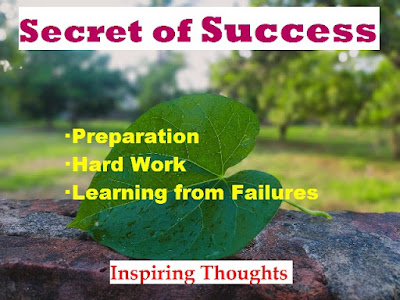 Inspiring Thoughts: Success  is the result of  Consistent Efforts