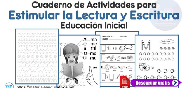 Cuaderno de Actividades para Estimular la Lectura y Escritura en niños