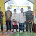 Anggota Satgas Yonif 144/JY Menghadiri Peringatan Isra Mi'raj 1443 Hijriah Di Masjid Nurul Huda Perbatasan