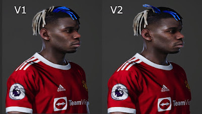 PES 2021 Faces Paul Pogba (Blue & White) by SR