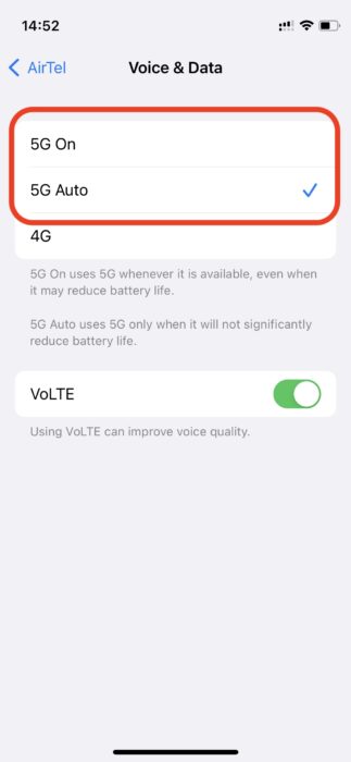 كيفية تفعيل واستخدام شبكة الجيل الخامس 5G علي الايفون iPhone