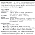 Vacancy Announcement For The Post Teacher