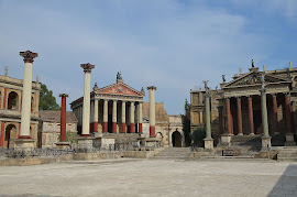 The 'ancient Rome' set is one of the  highlights of the Cinecittà studio complex