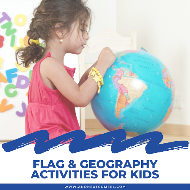 Flag & world geography activities for kids