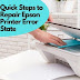 Quick Steps to Repair Epson Printer Error State