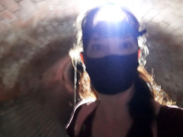 Underground tunnel selfie