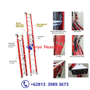 Ready Higher Fiberglass Extension Ladder Tangga PLN di Padang