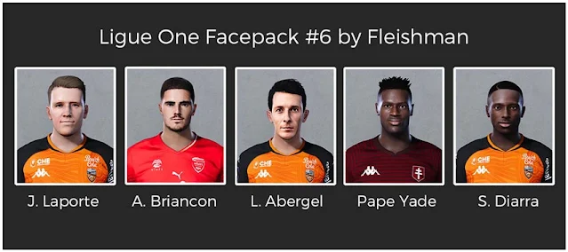 Ligue 1 Facepack #6 For eFootball PES 2021