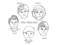 One Direction coloring page