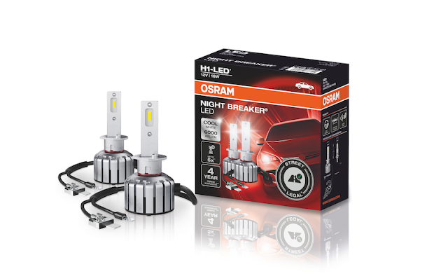OSRAM LEDriving HL,H1, LED-H1 de repuesto para luces de carretera H1  convencionales, solo para uso todo terreno, Caja (2 lámparas)