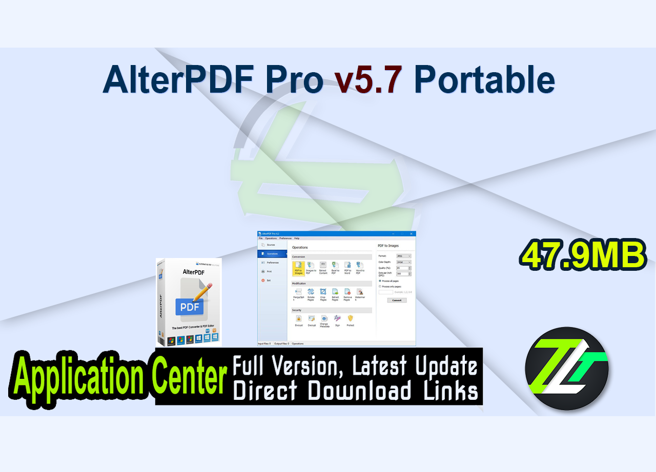 AlterPDF Pro v5.7 Portable