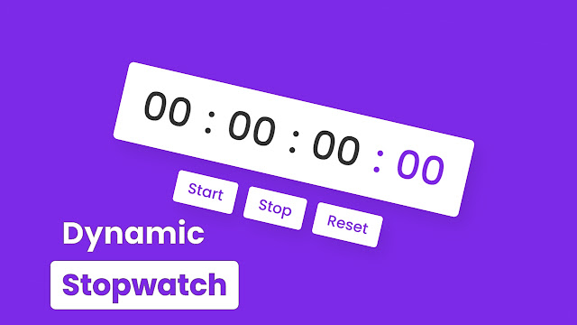 Create Stopwatch in HTML CSS and JavaScript