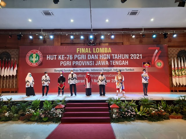 Para Guru Antusias Ikuti Lomba HUT Ke-76 PGRI Provinsi Jawa Tengah