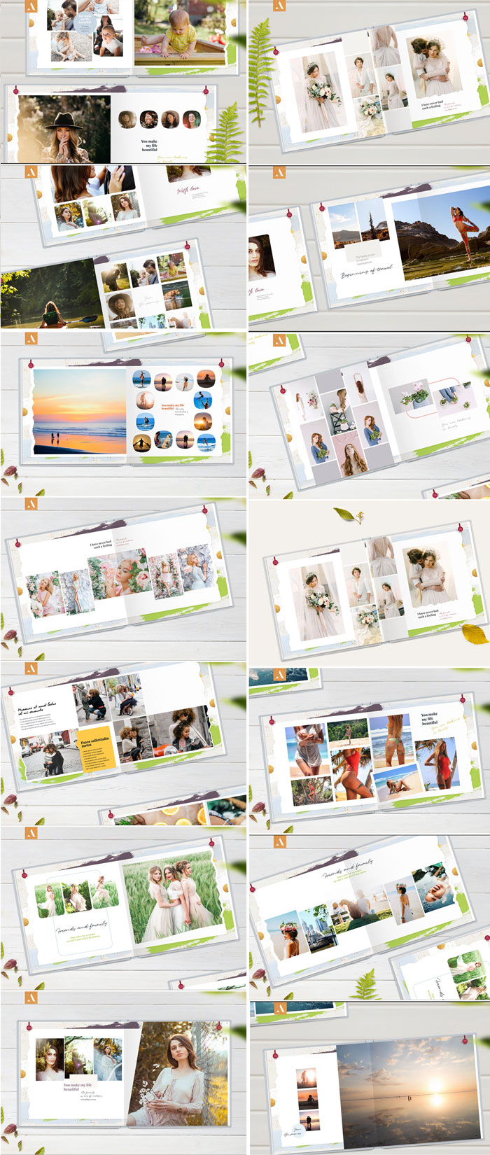 12x12 Photo Album Templates