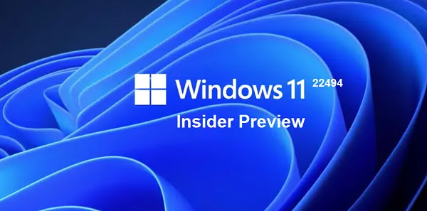 Download ISO Windows 11 Insider Preview Build 22494 for developers