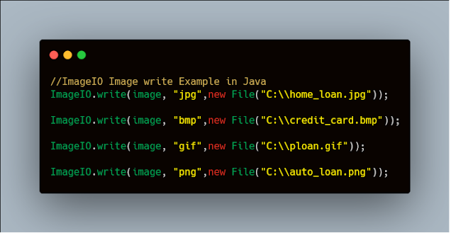 How to read and write Images in java using ImageIO Utility