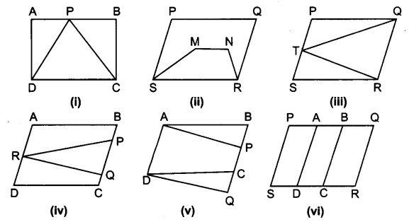 Solutions Class 9 गणित Chapter-9 (समान्तर चतुर्भुज और त्रिभुजों के क्षेत्रफल)