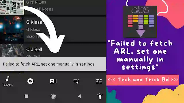 How to fix "Failed to fetch ARL, set one manually in settings" in AIDS app 2022