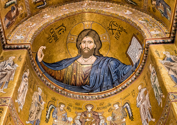 icnoe do Jesus Pantocrator na catedral de monreale