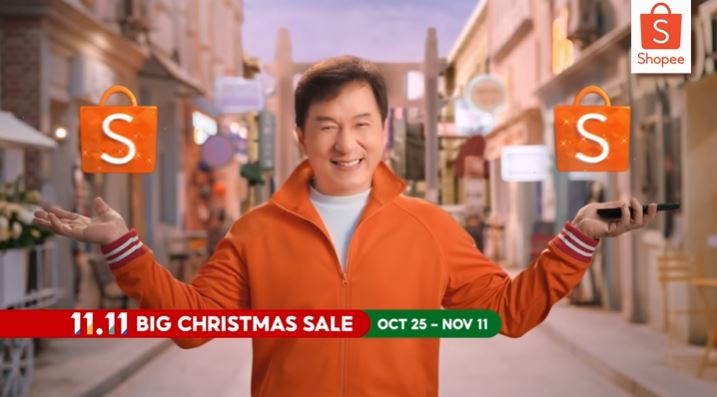 Shopee kicks off 11.11 Big Christmas Sale 2021 Jackie Chan
