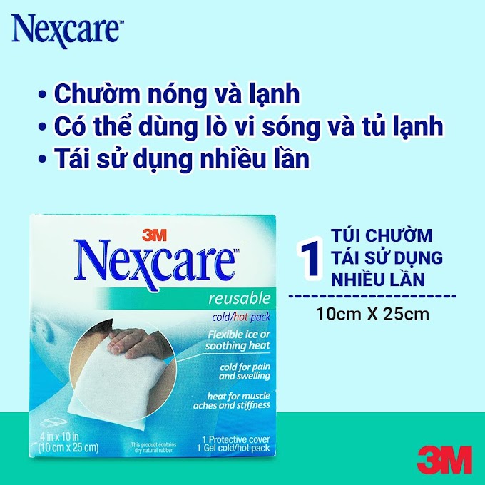 Mall Shop [ 3m.official.store ] Túi chườm nóng lạnh Nexcare 3M 10x25cm - Gel không chai cứng, keo không rò rỉ, có thể sử dụng nhiều lần 2671PEG