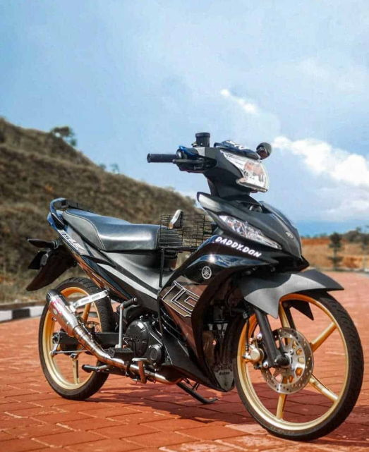 modifikasi jupiter mx 150 cc Warna hitam