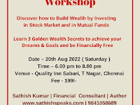 Untold Equity Secrets Workshop Chennai August 20 by Sathish Kumar www.sathishspeaks.com