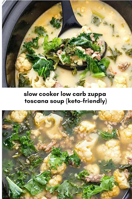 slow cooker low carb zuppa toscana soup (keto-friendly)
