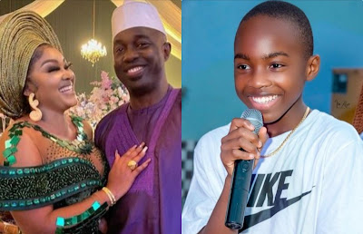 “Meet Juwon’s Biological Daddy”— Fans React To Striking Resemblance Between Mercy Aigbe’s Son And New Husband