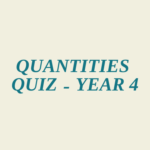 Quantities Grammar Quiz for 4th Grade