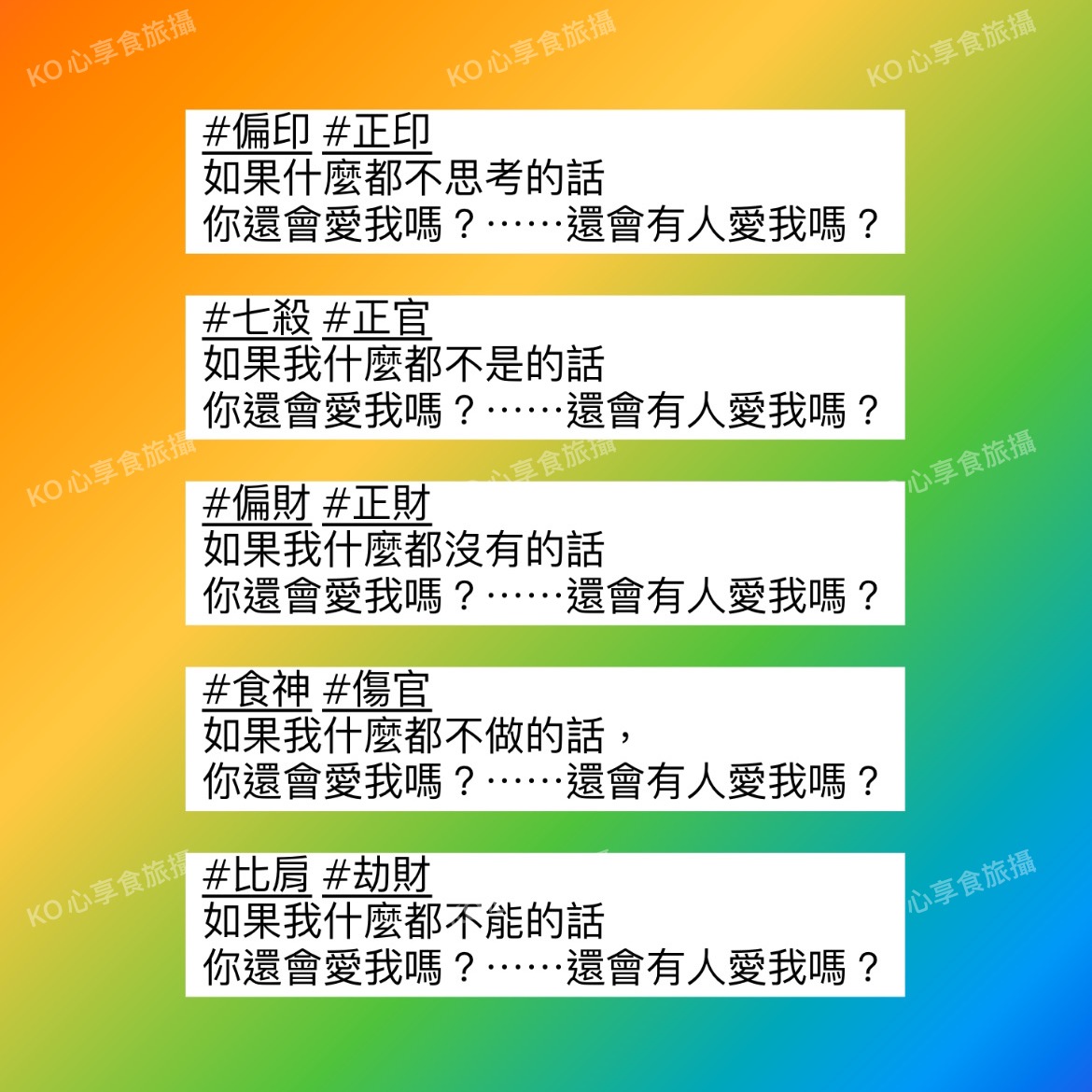 八字札記｜2022 流年十神提問：我值得被愛嗎？