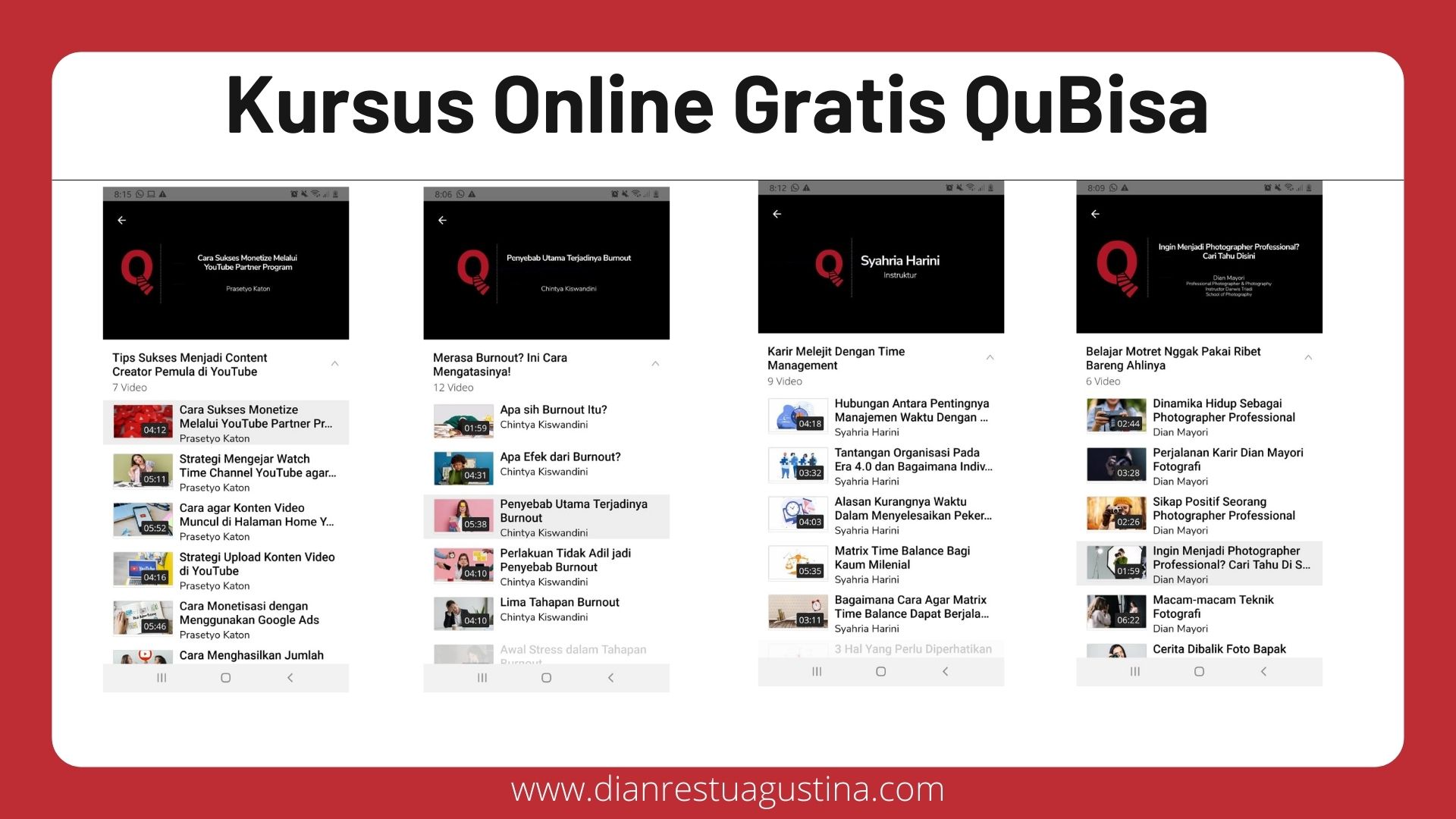 Kursus Online Gratis QuBisa