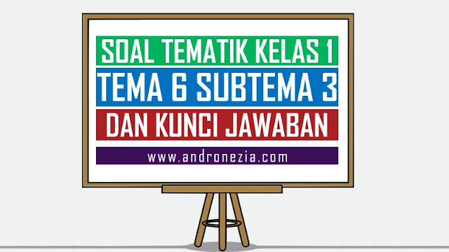 Soal Tematik Kelas 1 Tema 6 Subtema 3 Semester 2