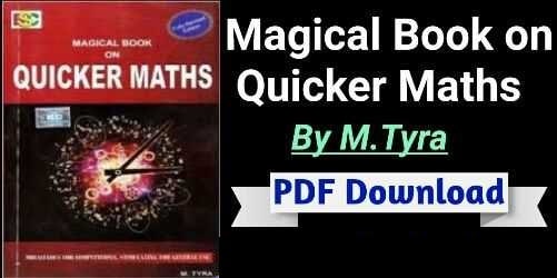 Magical Book on Quicker Maths by M.Tyra download PDF
