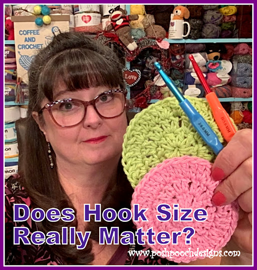Posh Pooch Designs : Live Video Crochet Hook Letter, Number or MM?