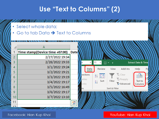 How to Extract Date and Time in Excel