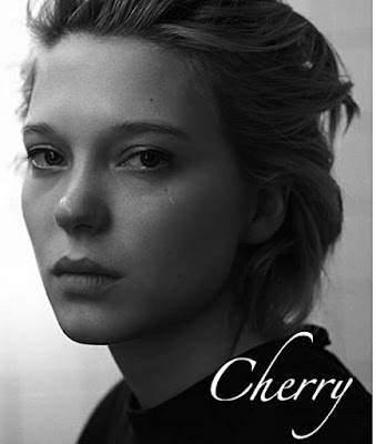 Lèa Seydoux crying with the caption Cherry