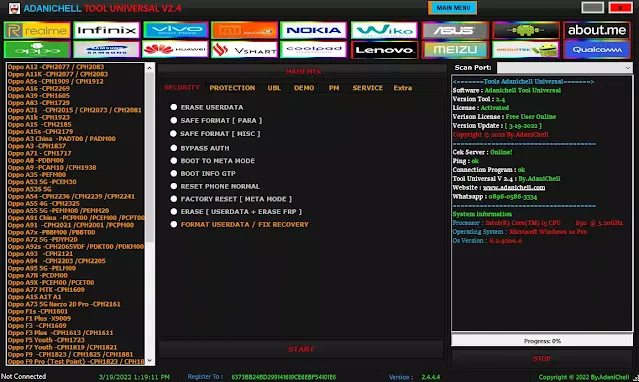 Adanichell Tool Universal V2.4