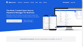 Bitwarden homepage