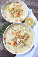 Chicken Lemon Rice Soup