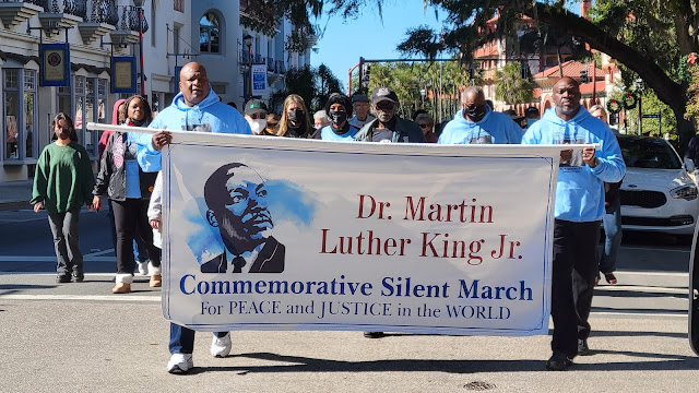 2022 Silent March in St. Augustine James Jackson with the Dr. Martin Luther King Celebration Committee of St Johns County