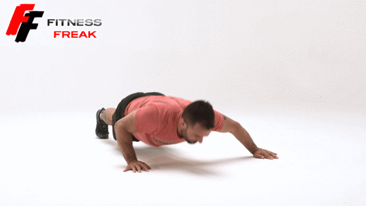 Side to side PUSH-UPS gif