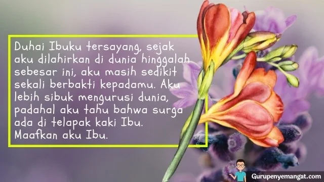 Gambar kata Mutiara untuk Ibu di Hari Ibu yang Menyentuh Hati