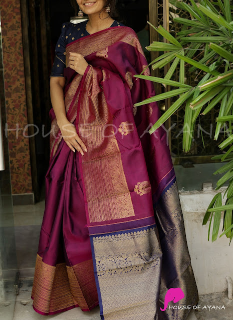 Kanchipuram Wedding Jute Finish Silk Sarees