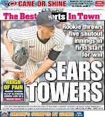 The rookie gets a back page