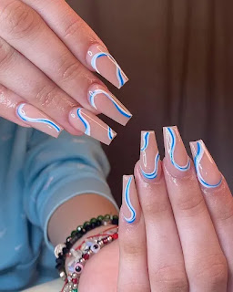 easy Swirl nail designs